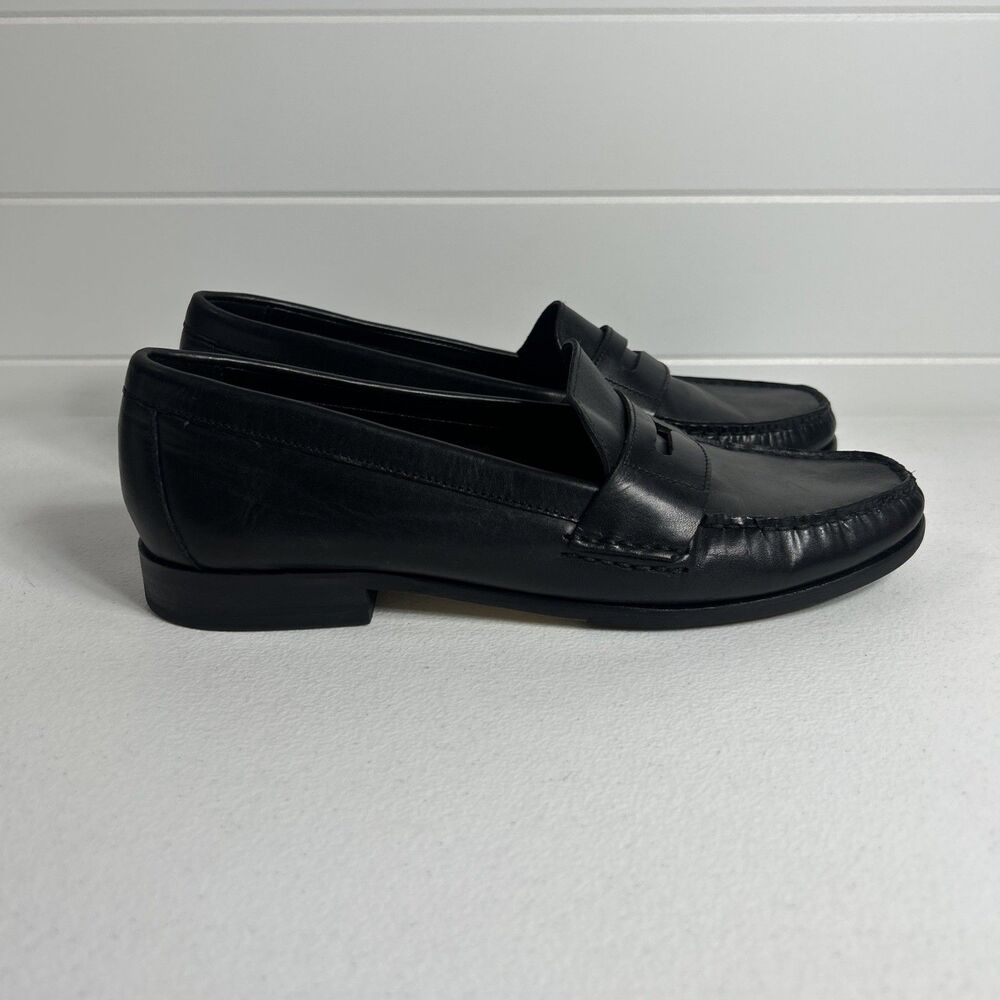 Cole Haan Women’s Shoes Size 8 B Black Leather Penny Loafer Academia Preppy